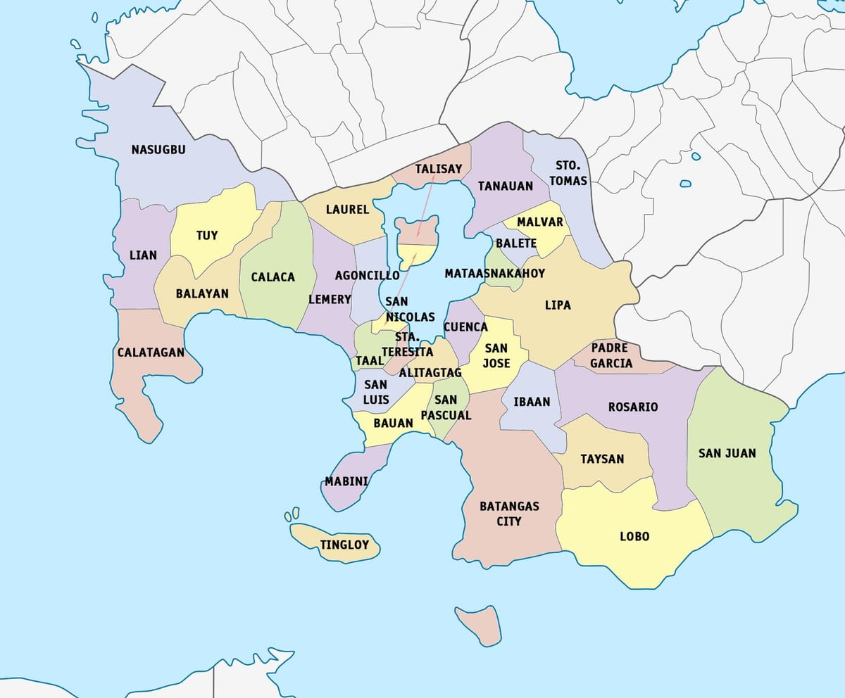 Map of Lima batangas