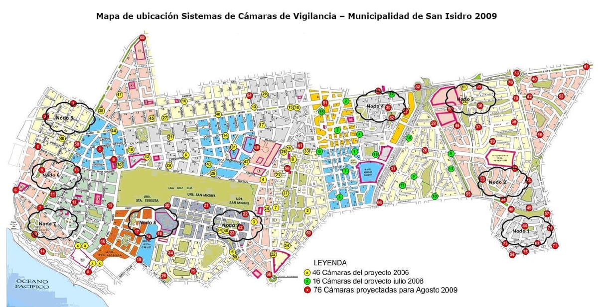 Map of san isidro Lima
